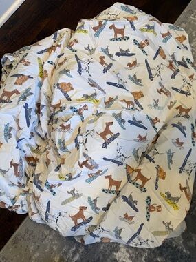 Pottery Barn Kids Surfing Dog Full Size Sheet Set
